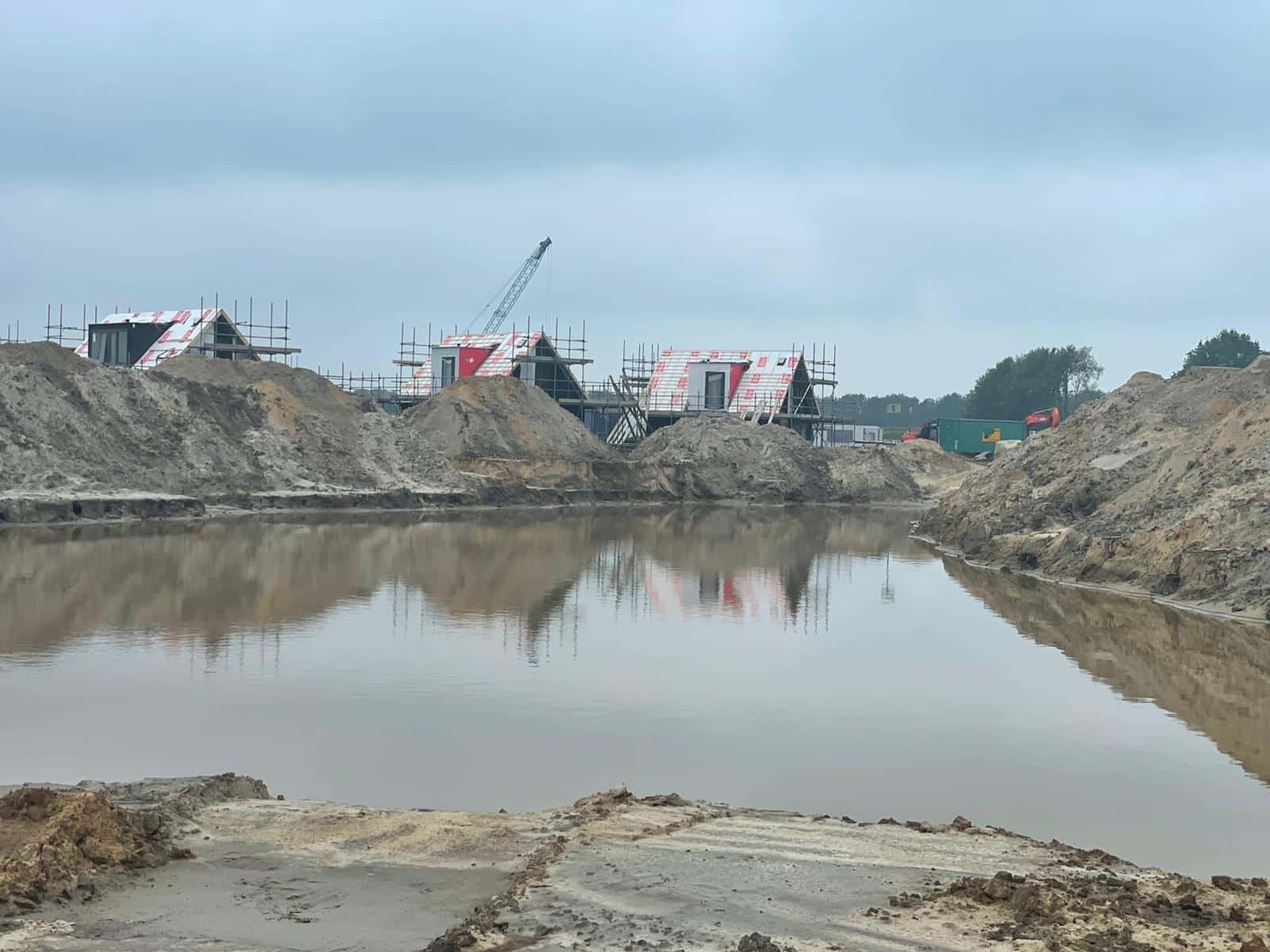 Voortgang bouw Landal Drentse Lagune