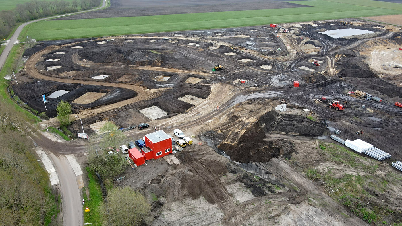 Voortgang bouw Drentse Lagune 07-02-21